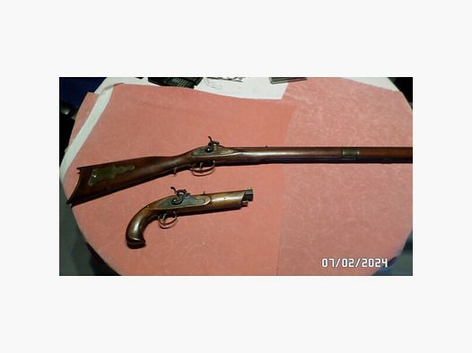 Kentucky Rifle und Kentucky Pistole cal. 45 Perkussion