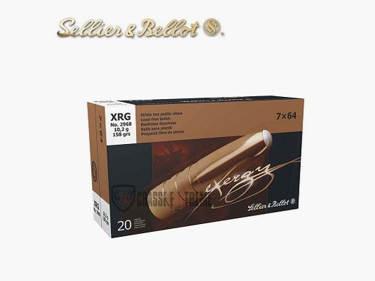 20 Patronen S&B Kal. 7×64 158gr XRG