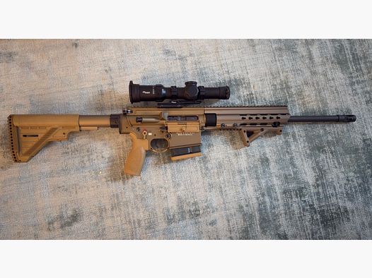 HK MR308 A3 16.5" with Sig Sauer TANGO-MSR 1-10x28