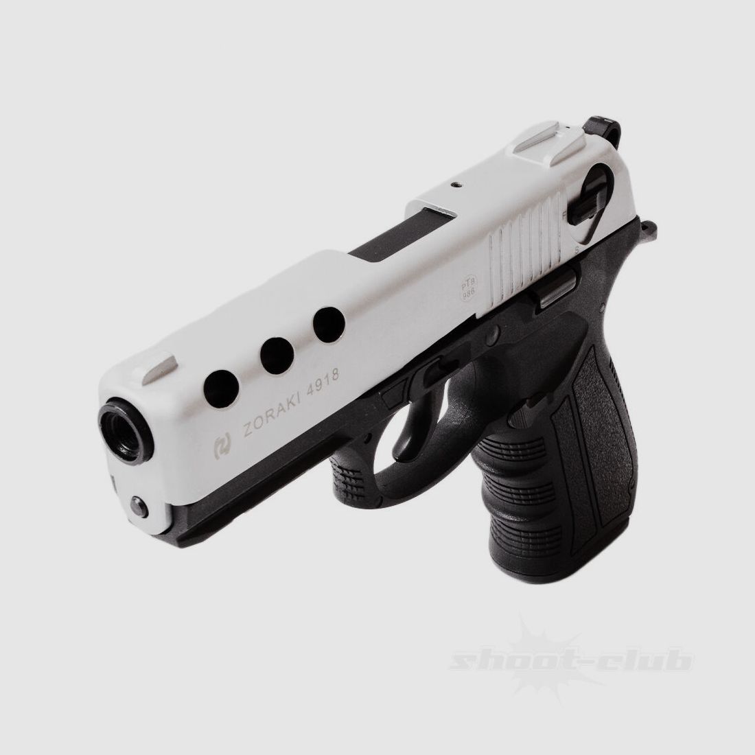 Zoraki Zoraki 4918 matte chrome 9mm P.A.K.