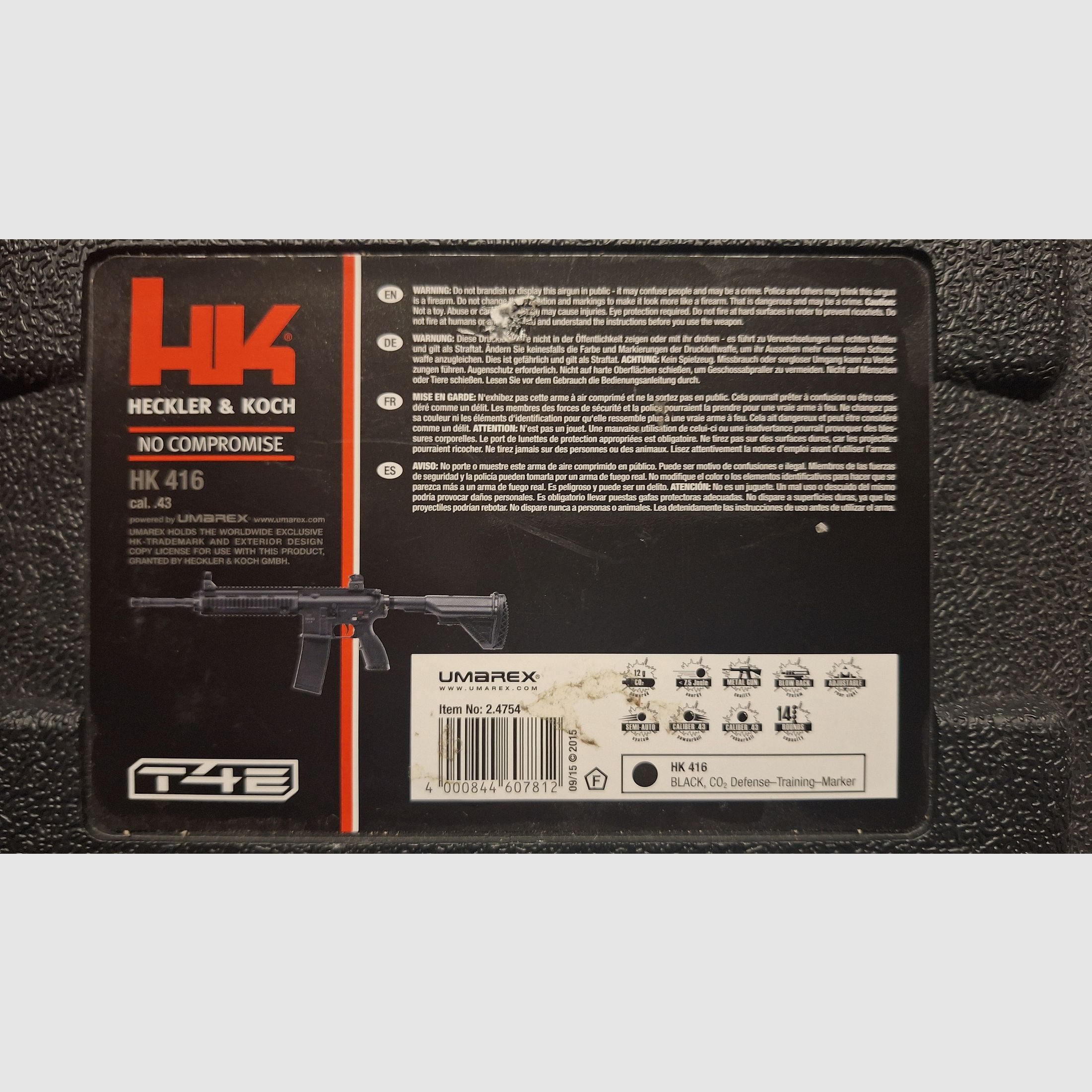 HK416 T4E RAM Sturmgewehr Kal. .43 NEU!