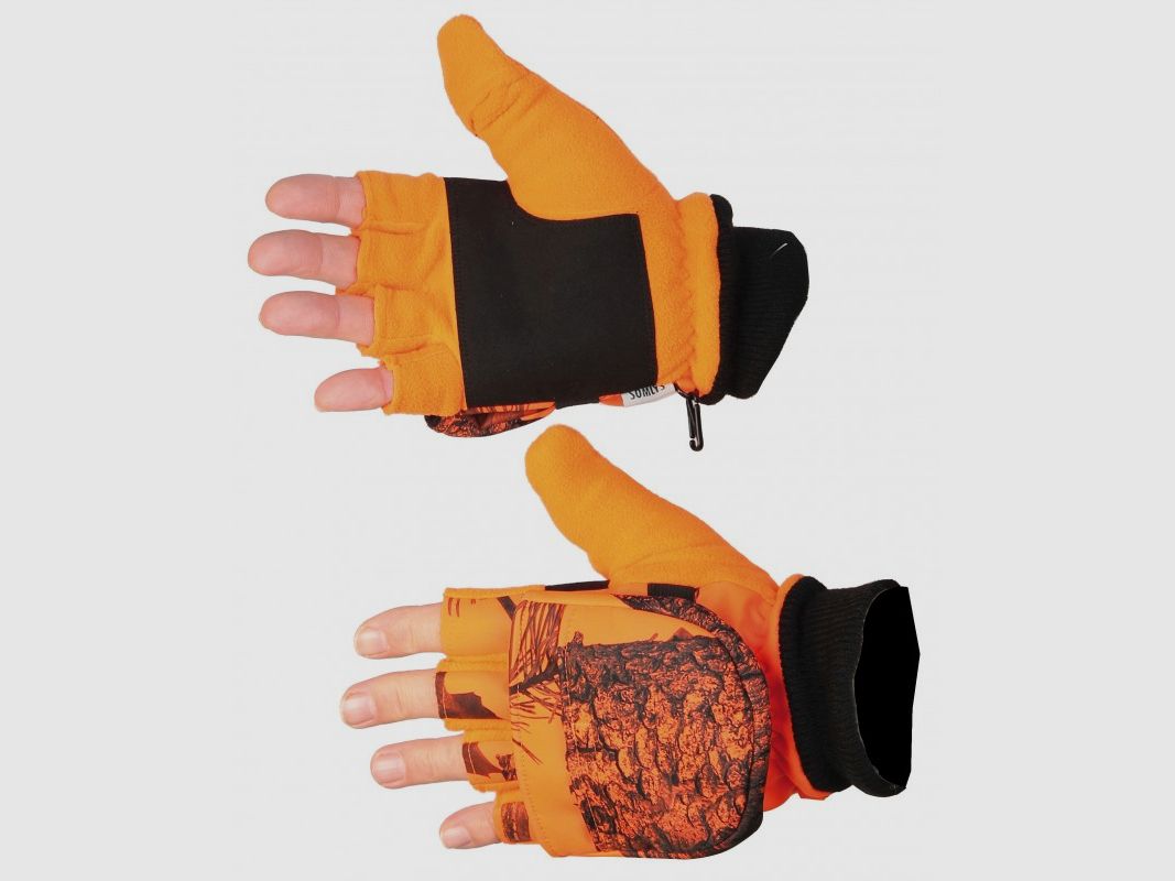 Somlys Handschuhe Fäustling Fleece Orange Camou