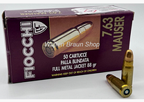 FIOCCHI - Cartucce storiche per pistole 7,63 MAUSER VM / 5,70 G / 88 GRS