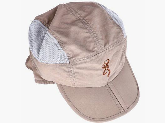 Browning Basecap Savannah khaki leicht mit Nackenschutz