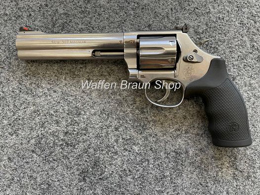 S&W Rev. Mod. 686, 6" WO, cal. .357 Mag., stainless, 6 Schuss Trommel