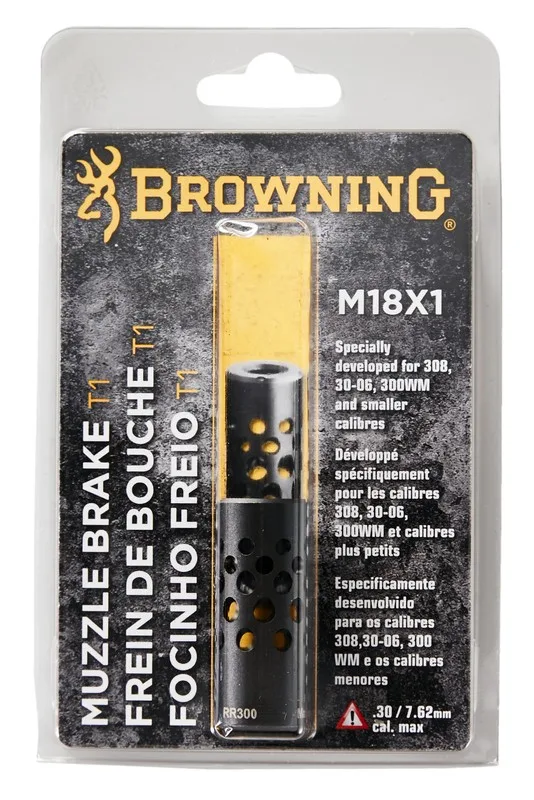 Browning Mündungsbremsen T1 THR M18X1 Schwarz, Bild 2 von 3