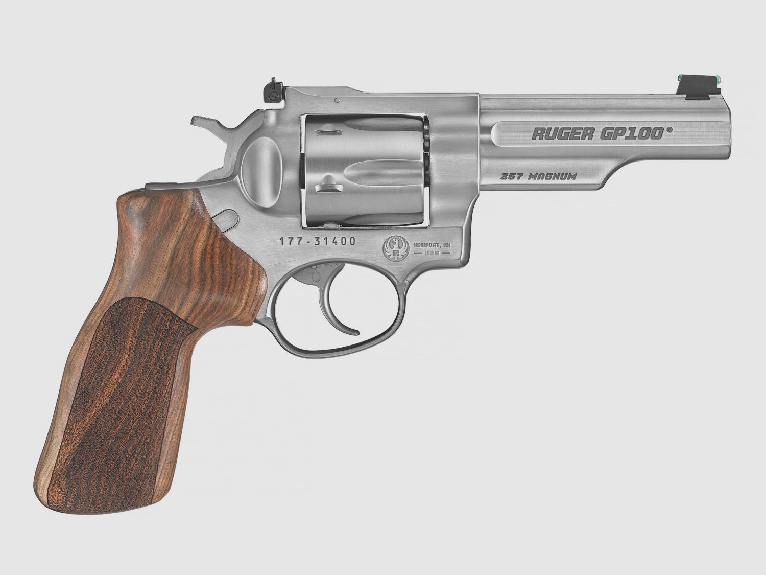 RUGER REVOLVER GP100 MATCH CHAMPION .357 MAG 4.2"/10.67CM HARDWOOD GRIP/STAINLESS STEEL