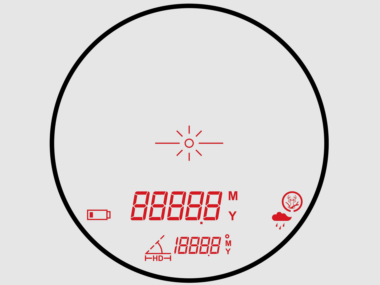 HAWKE 41212 Laser misuratore di distanza Endurance 1500 distanza angolo pioggia caccia