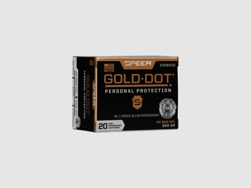 Speer Gold Dot Personal Protection .44 S&W Special 200GR GDHP 20 Patronen