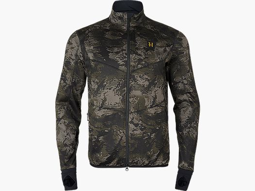 Härkila NOCTYX Camo Full-Zip Fleece Sweatshirt Men AXIS MSP®Black L