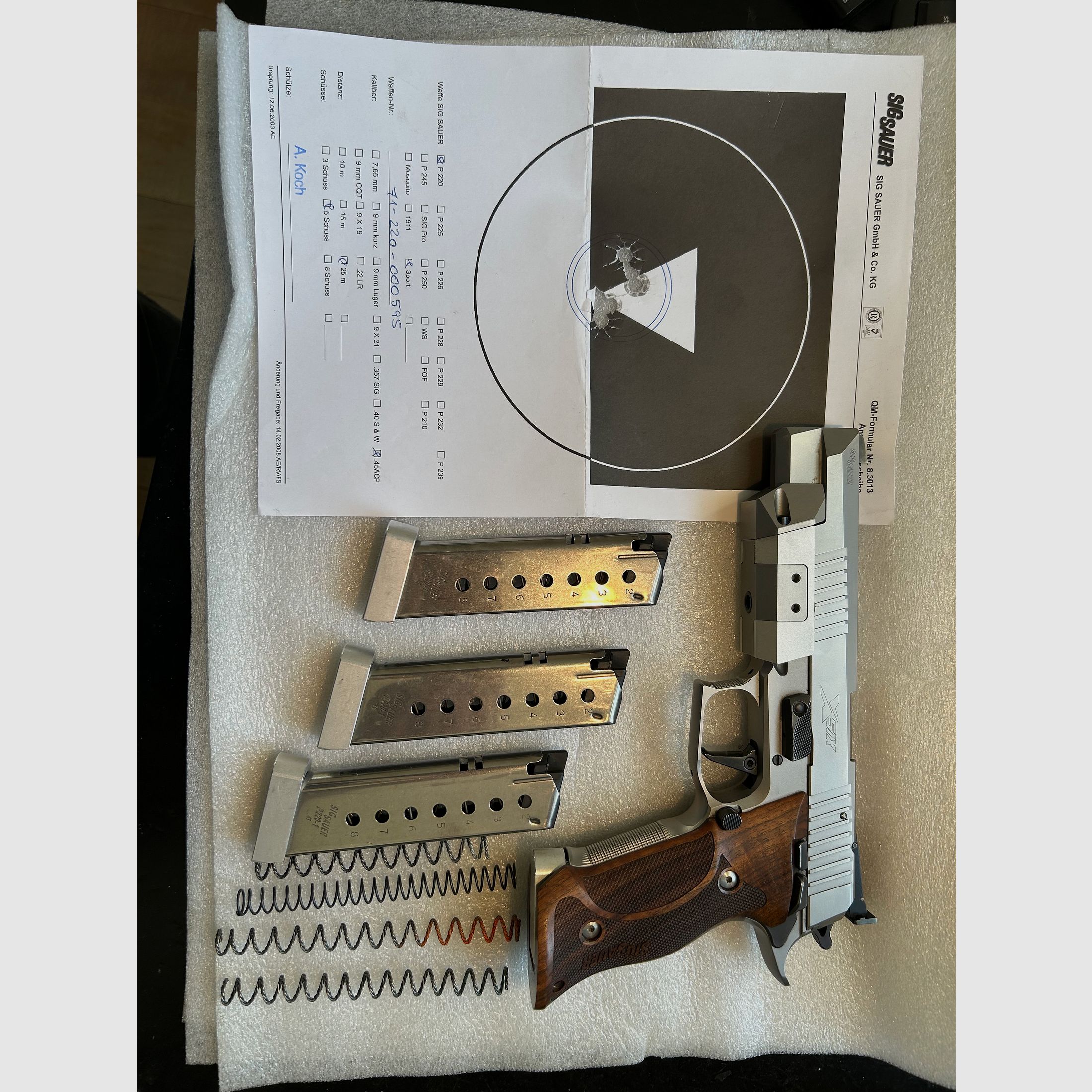 SIG Sauer , P220 X-SIX PPC, 45 Auto, deutsche Fertigung