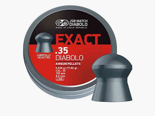 Diabolo JSB Exact Kaliber .35 I 9mm 5,250g 100 STK