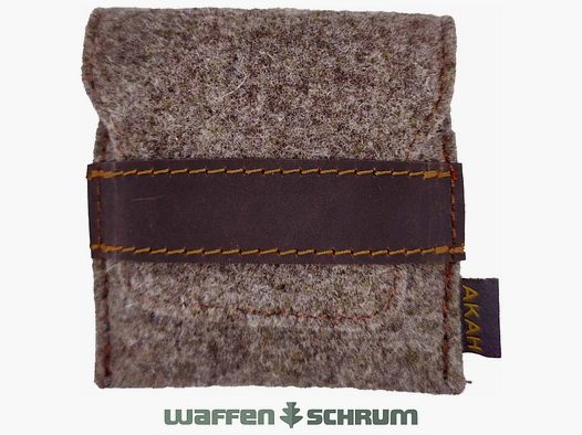 AKAH Patronenetui Wollfilz 5 Kugelpatronen Beige