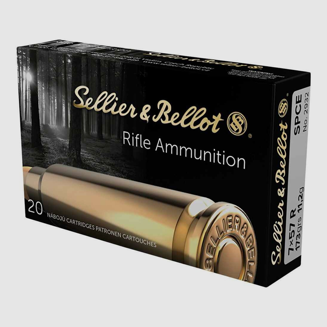 7x57 R Teilmantel SPCE 11,2g/173grs. Sellier & Bellot