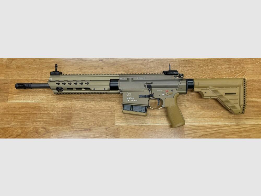 Heckler & Koch MR308 A3 13" - halbautom. Büchse .308 Win. Farbe sandfarben / RAL8000 - H&K MR 308 A3 - zivile Version des H&K 417, Bild 1 von 9