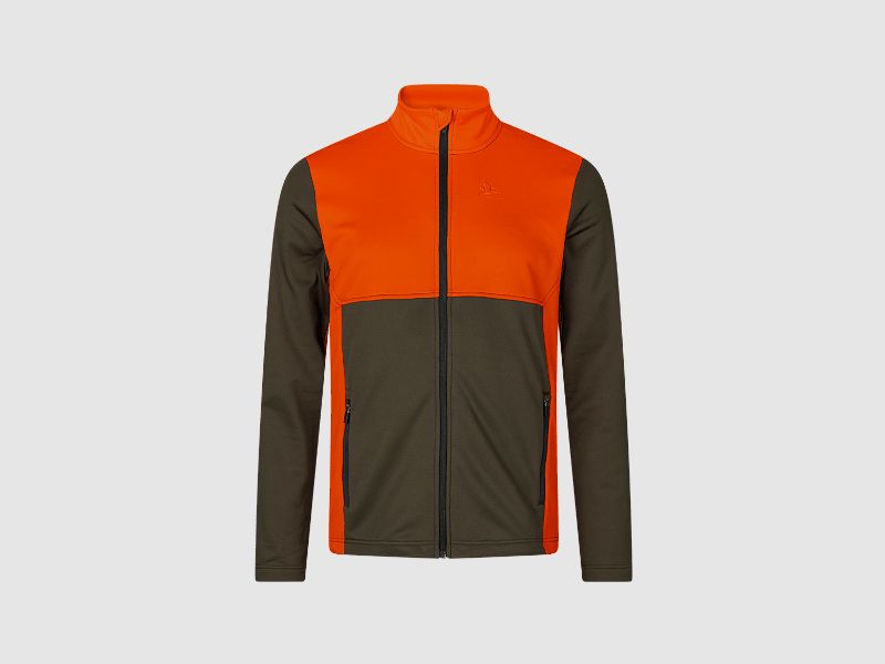 Elliot fleece Pine Green/Hi-Vis Orange XL