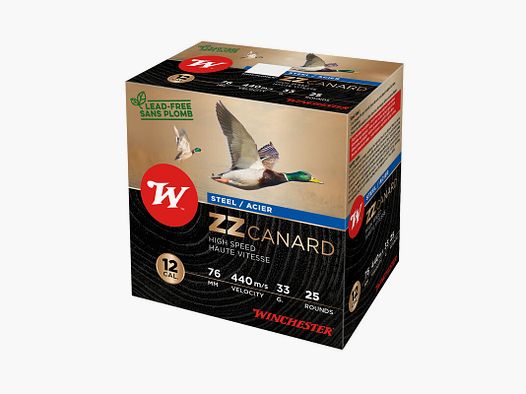 Winchester ZZ Canard Staal - Maat 3 - 25 Stk