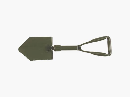 BW pala plegable Imit., plegable en 2 partes, oliva + bolsa