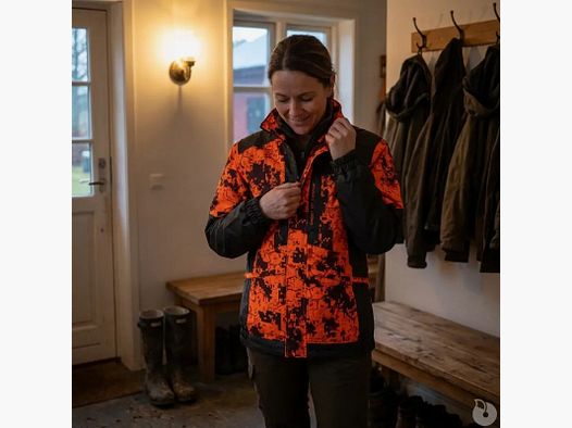 Women's Tracking Jacket Spirit Digicamo Orange XS-2XL