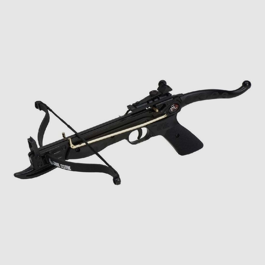 Crossbow pistol draw weight 80 lbs.
