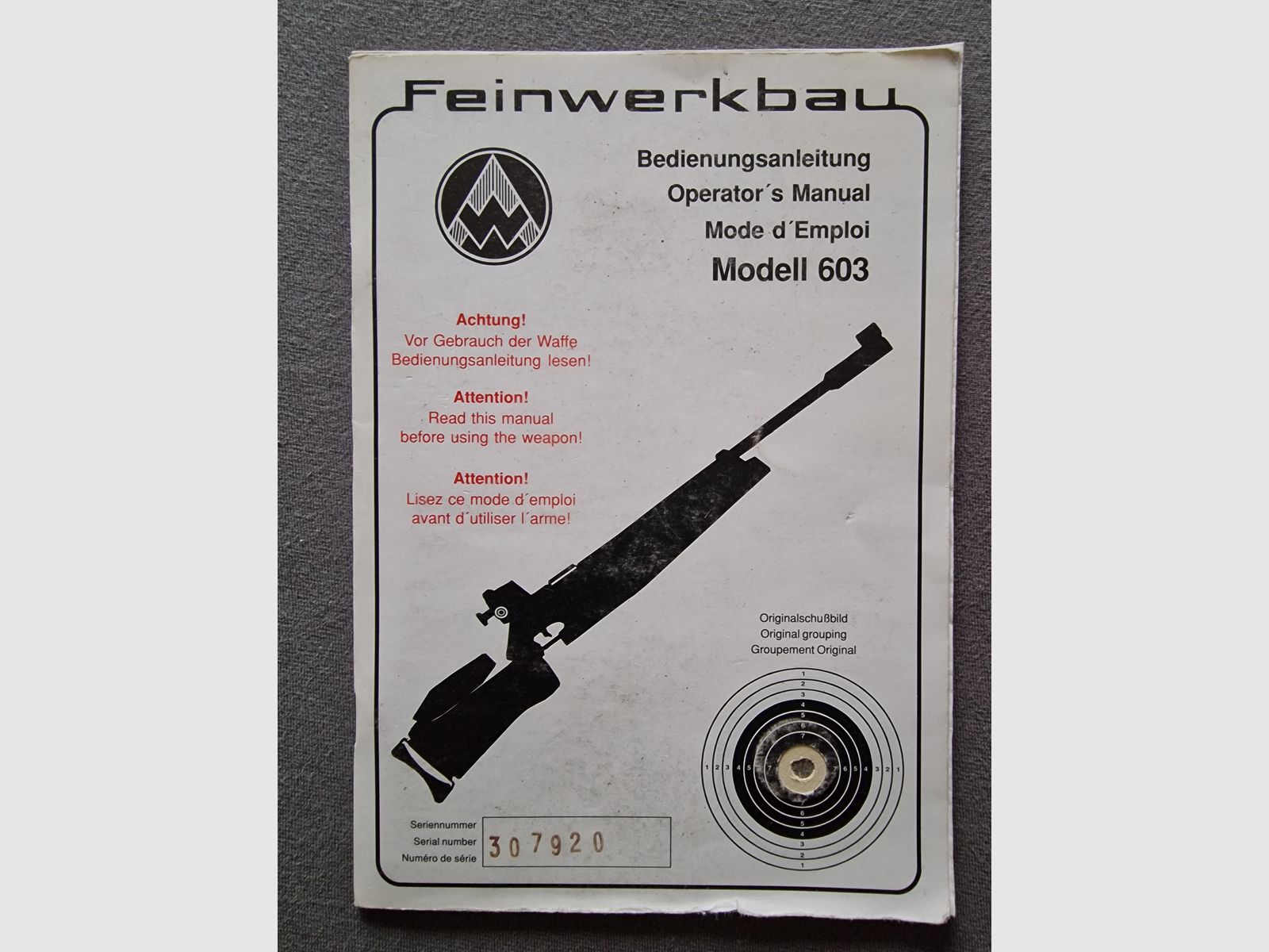 Feinwerkbau Modell 603