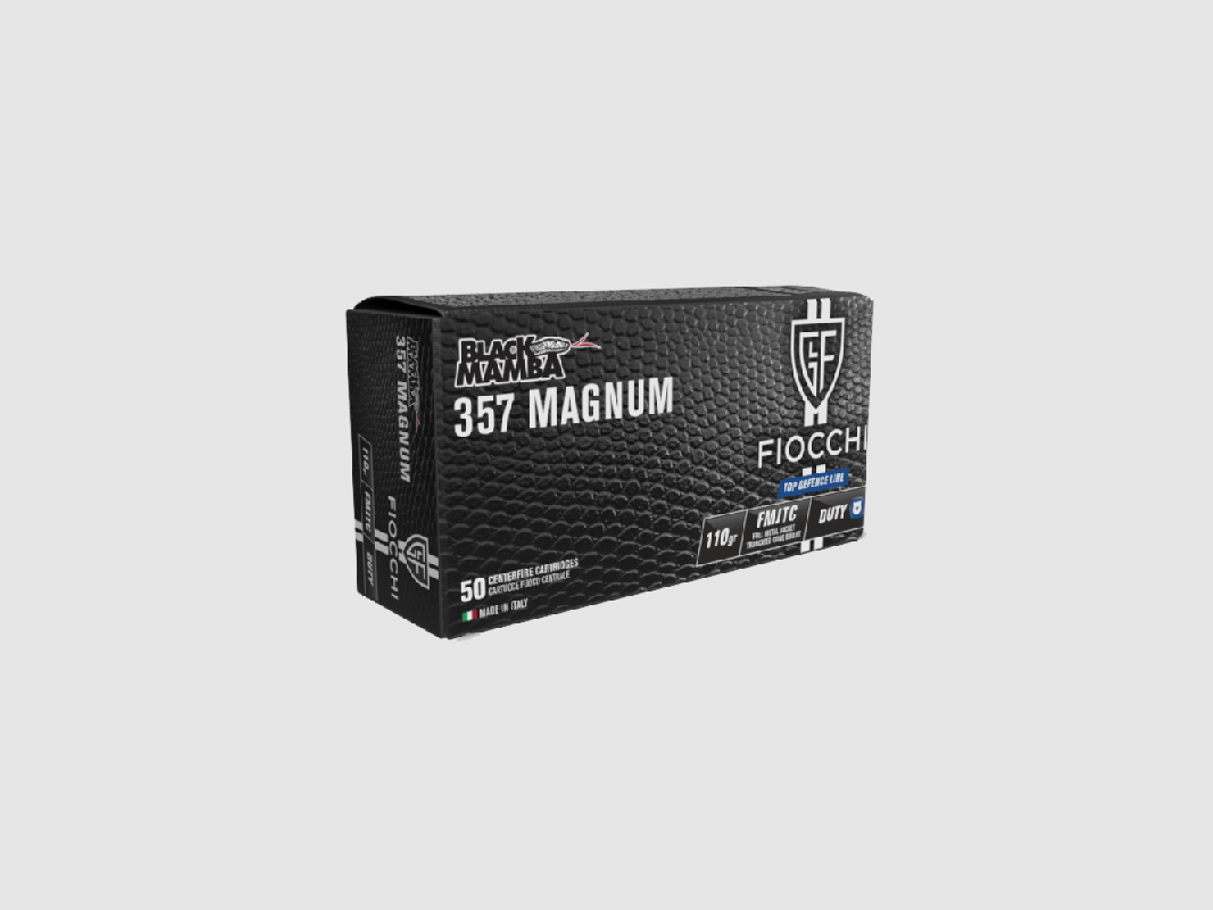 357 Magnum Fiocchi Black Mamba FMJTC 110gr VE50