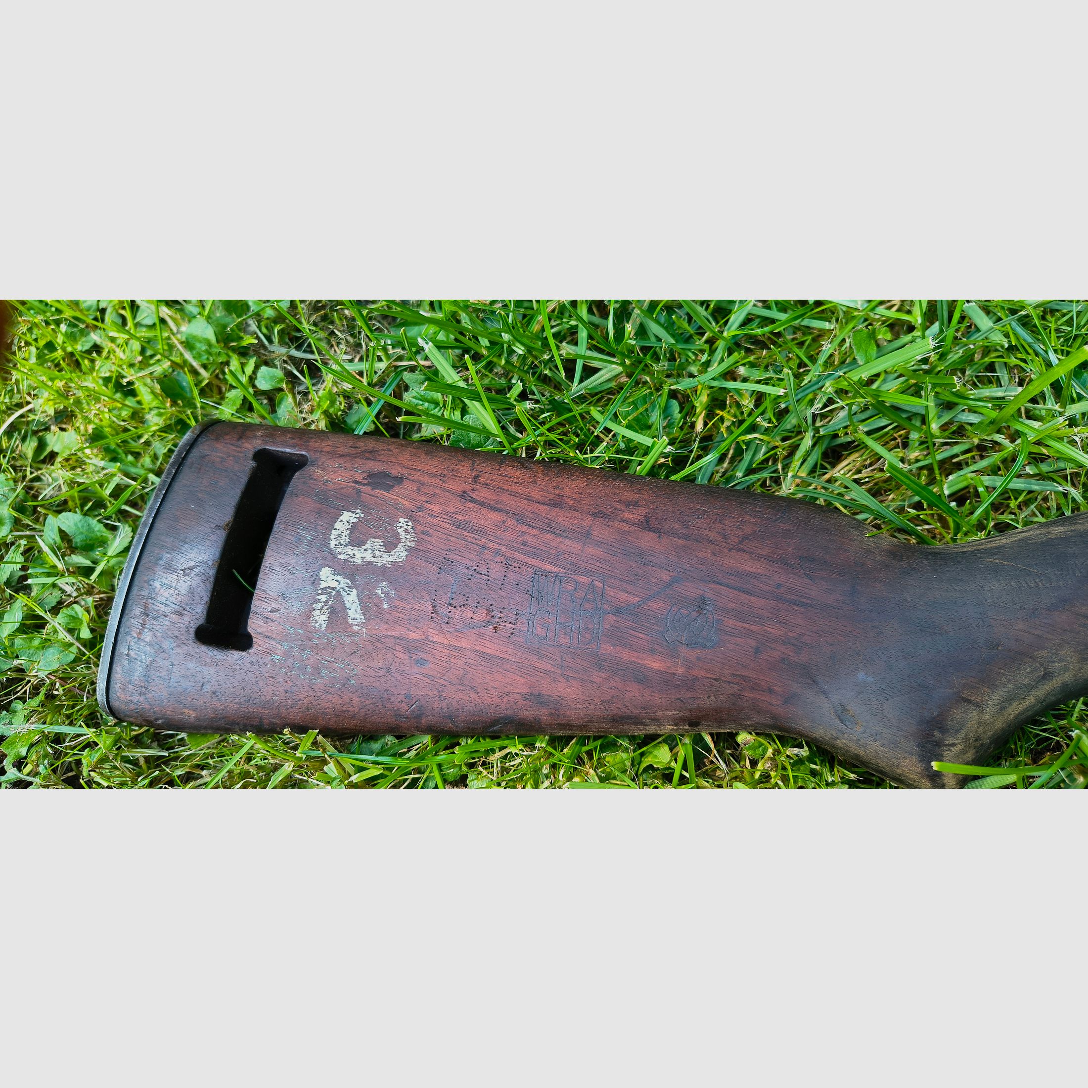 Original M1 Carbine stock, walnut, very good. Wooden stock