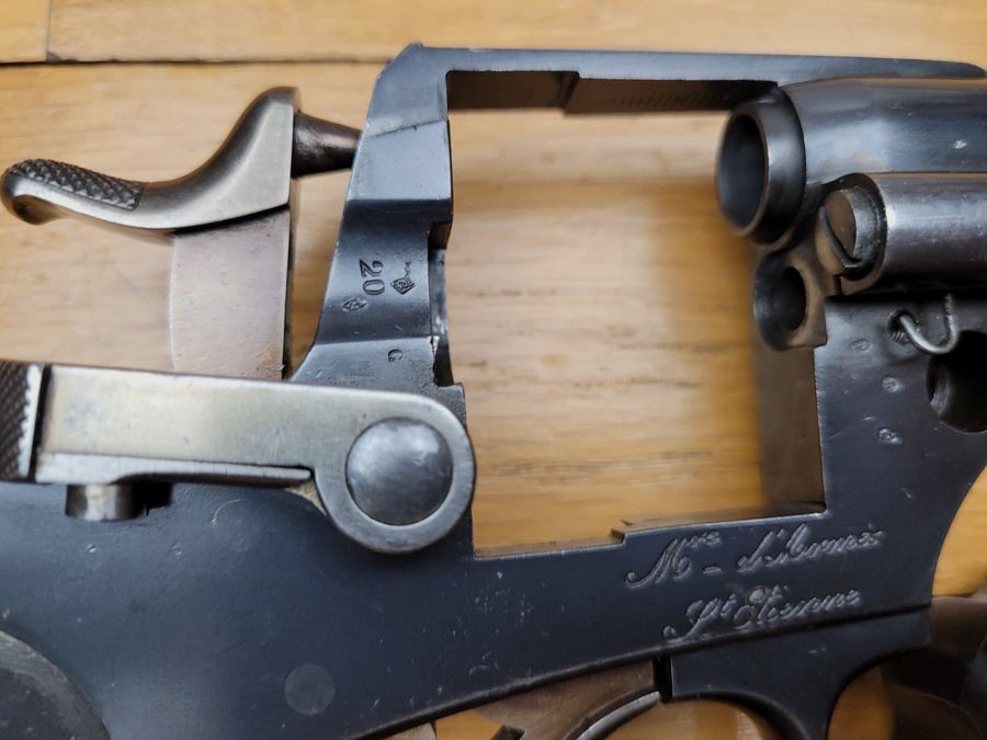 Bellissimo revolver d'ufficiale modello 1874 – arma completamente monomatricolare – MAS del 1877 – ancora nel suo giallo paglia – In ottime condizioni, immagine 19 di 30