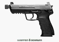 Heckler & Koch USP 45 Compact Tactical M16x1 / impugnatura in polimero nera