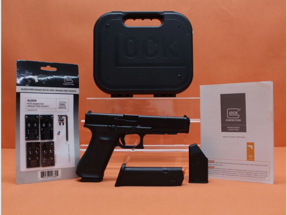 Glock Ha.Pistole 9mmLuger Glock34 Gen5 (MOS) 135mm Lauf Modular Optic System f. Red Dot Sight (9mmPara)