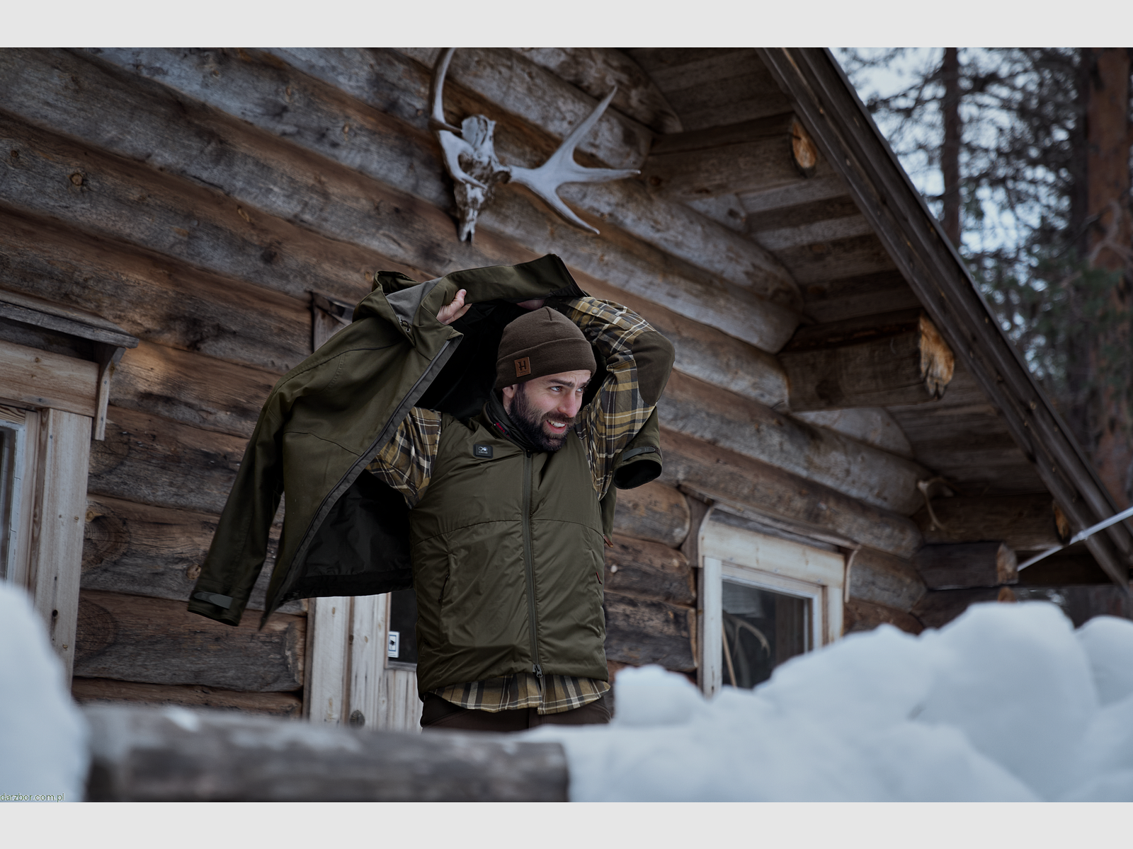 Gilet Härkila clim8 Base Willow Green, immagine 4 di 6