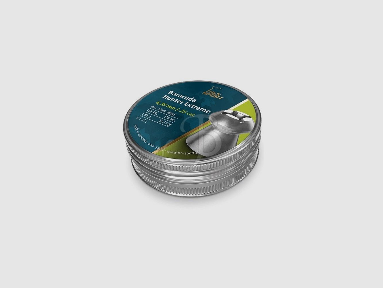 H&N DIABOLO BARACUDA HUNTER EXTREME 6,35MM / .25 CAL (150UD.), imagen 2 de 2