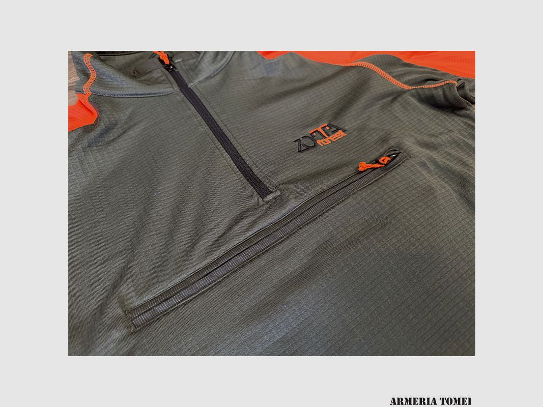 ZOTTA FOREST – ZENITH MAN FLEECE Green/Fluo, image 4 of 4