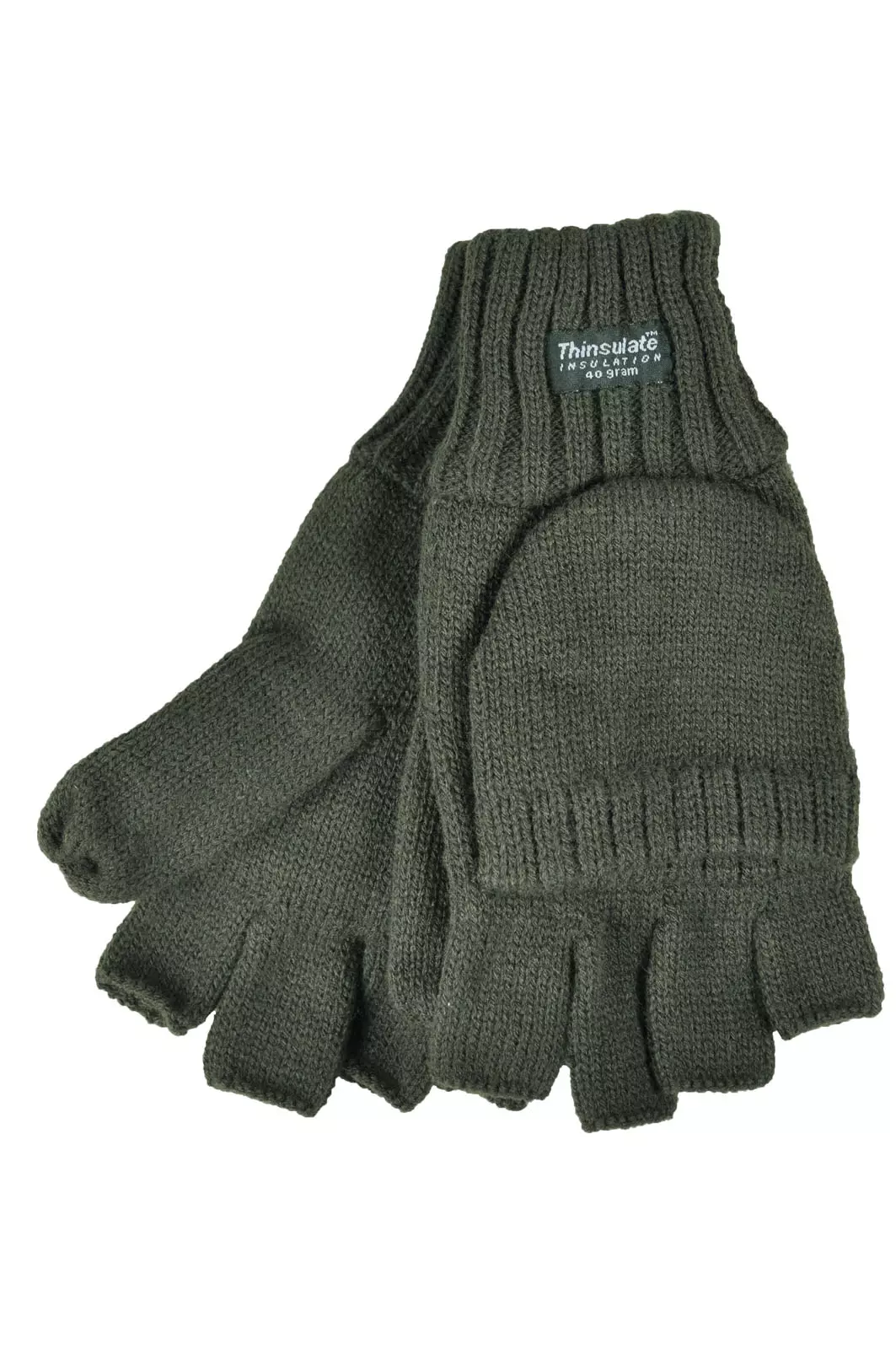 Gants tricotés avec moufles