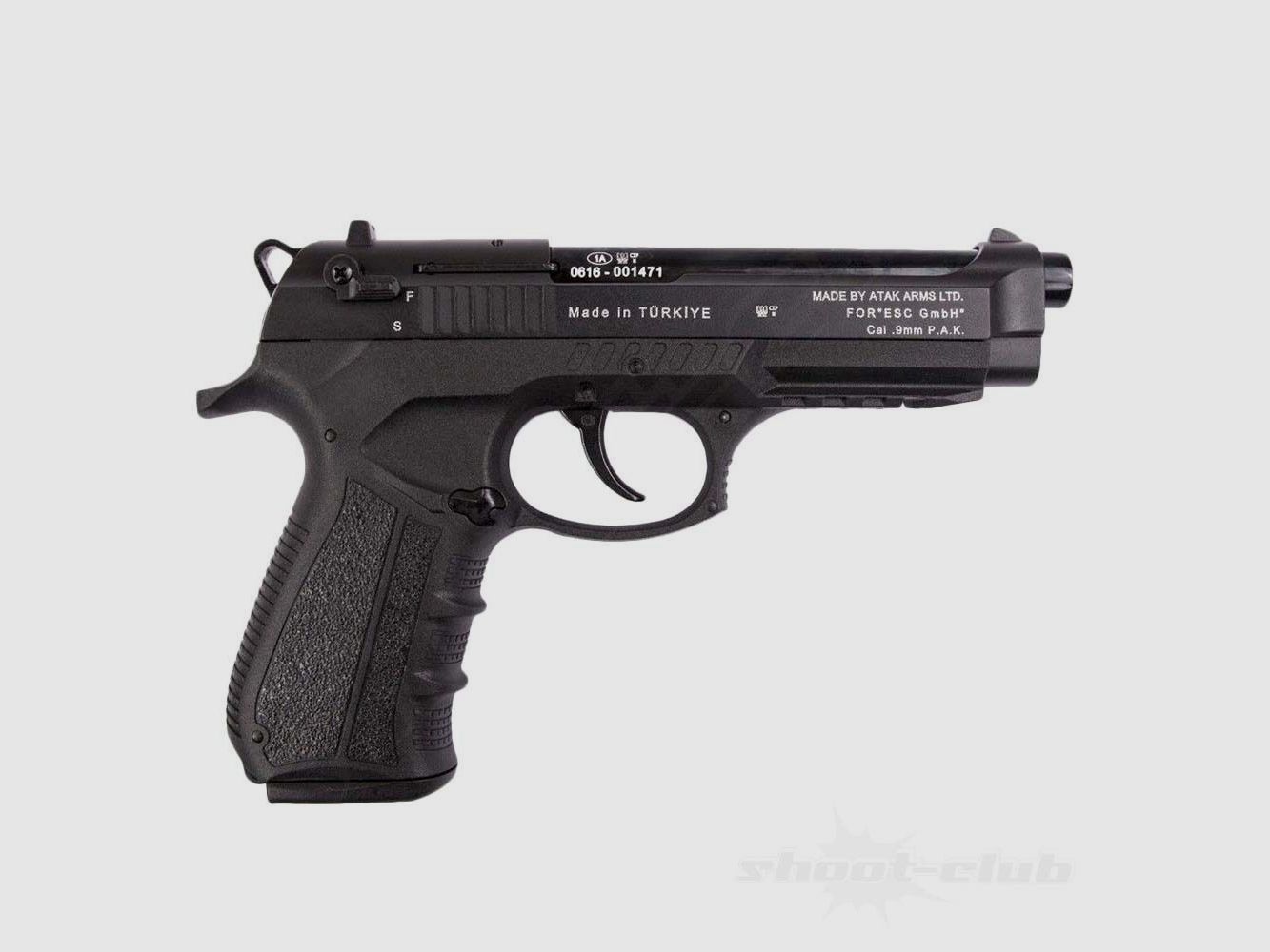 Zoraki 918-P Schreckschusspistole Brüniert 9mmPAK +Platzpatronen