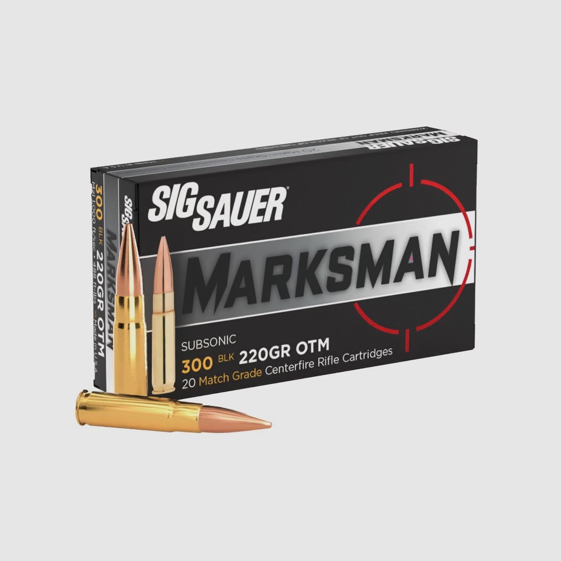 Sig Sauer Elite Match Grade Subsonic OTM .300 Blackout 14.3g