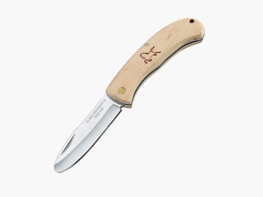 Herbertz 295908 coltello pieghevole per bambini in legno di faggio con motivo di cavallo