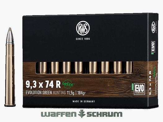 RWS Evo Green 11.9g - 184gr 9.3x74R