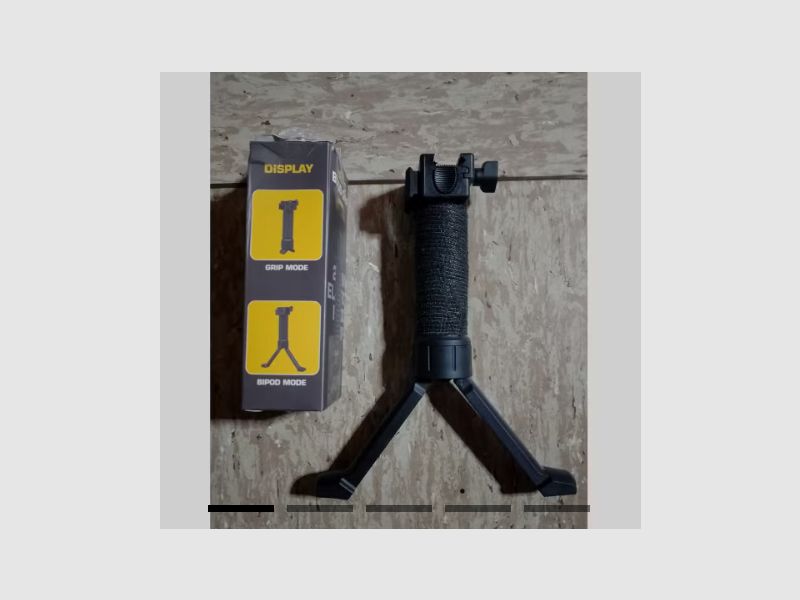 Grip anteriore tattico bipiede manico bipiede anteriore nero picatinny 20mm