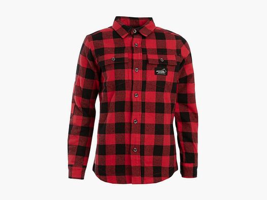 Arrak Outdoor Gefüttertes Flanellhemd Damen Rot/Schwarz M