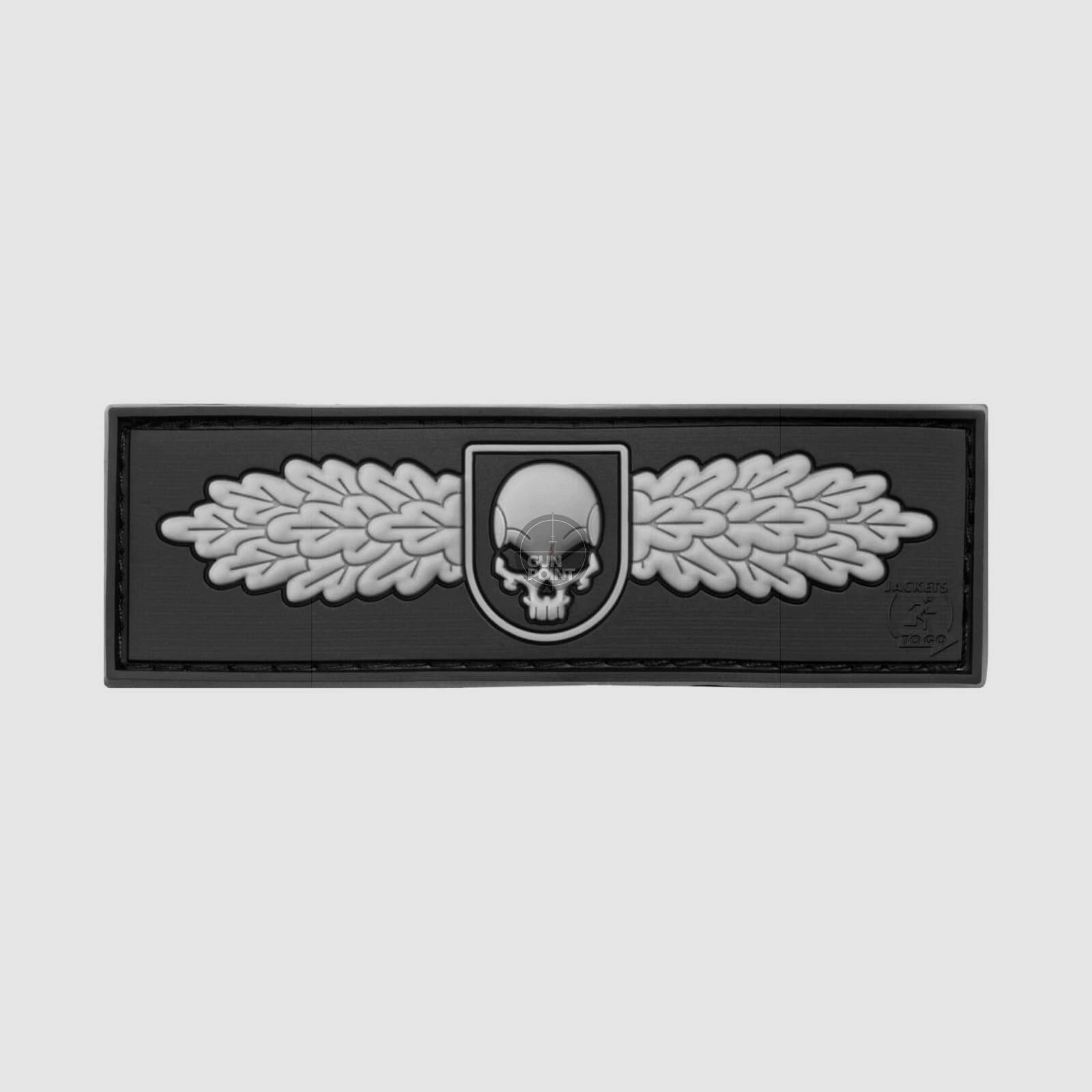 JTG SOF Skull Badge Rubber Patch-SWAT