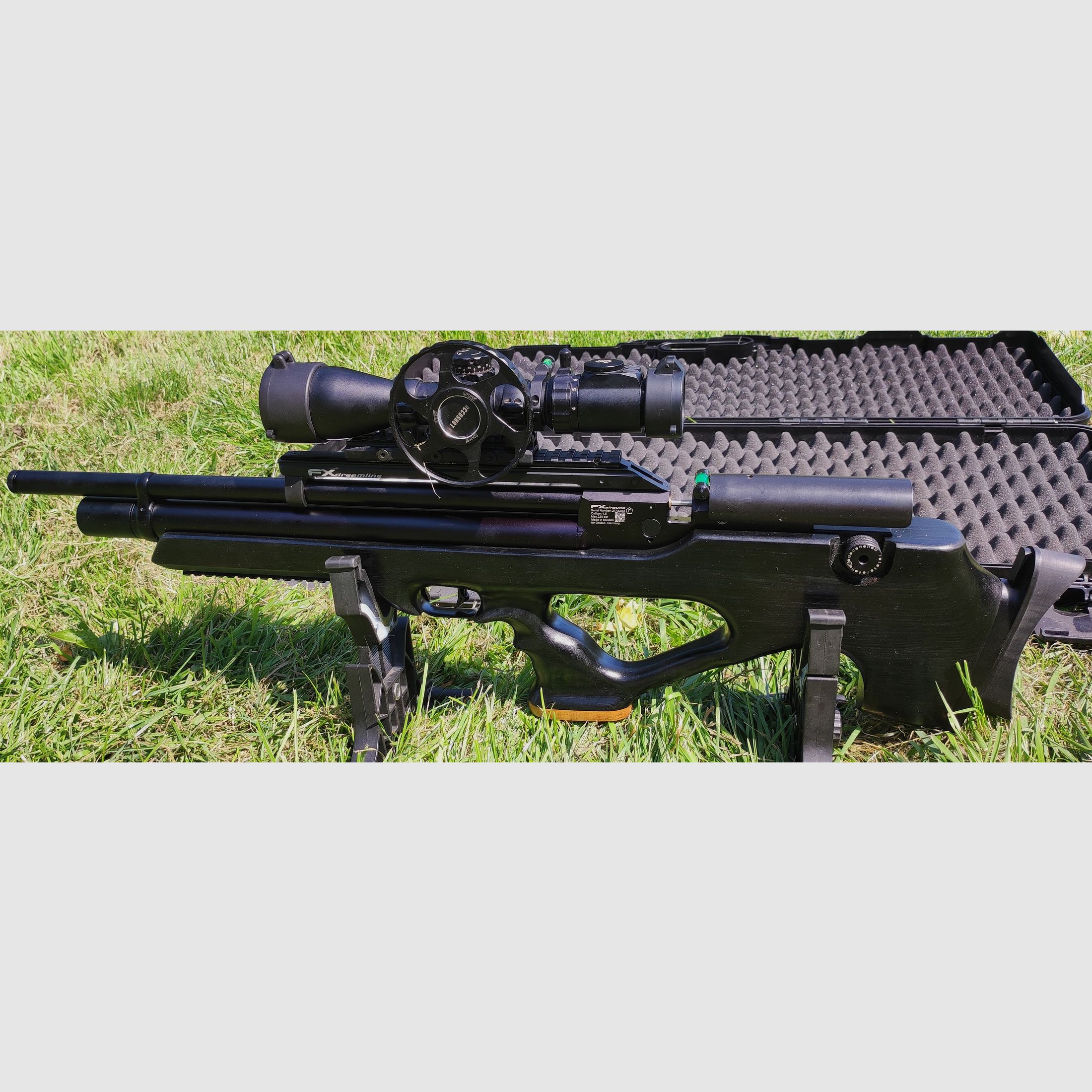 FX Dreamline Bullpup con calcio in legno realizzazione su misura 4,5mm