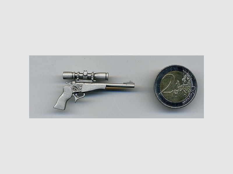CONTENDER-Pistole als Metall-Anstecker
