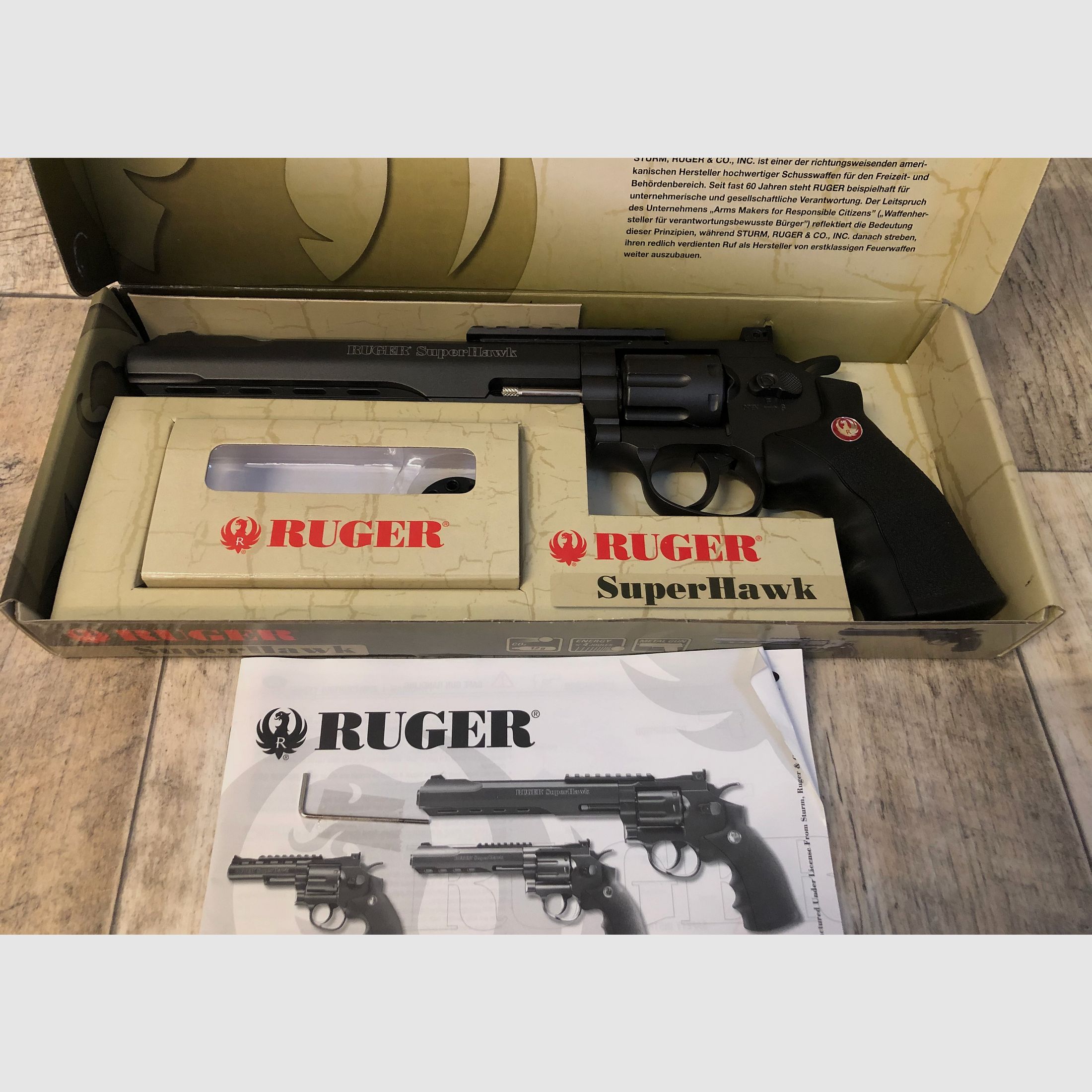 Ruger Super Hawk, Umarex, 6mm BB, CO2, Schwarz, Airsoft