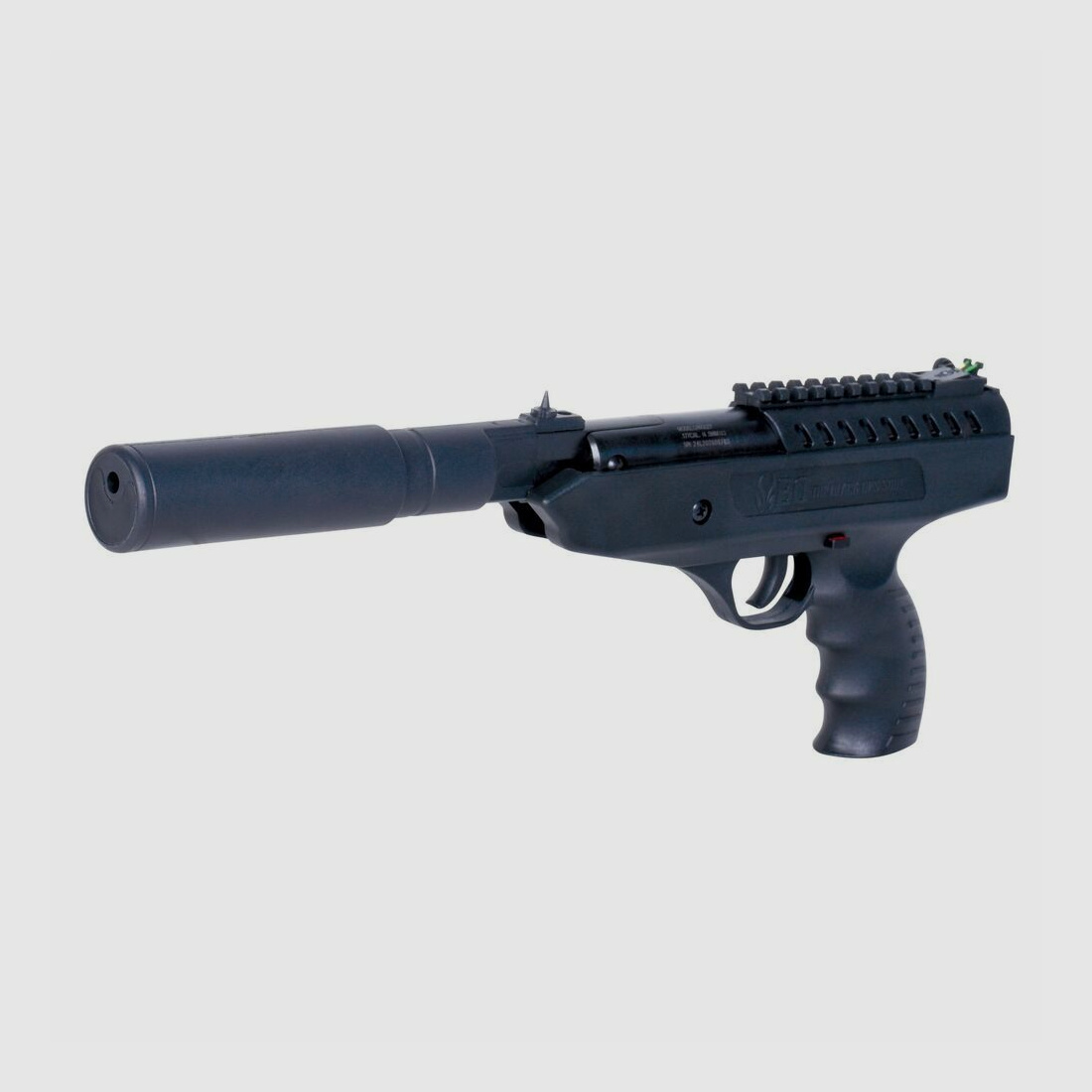 BO Langley Silencer Black 4.5mm - Air Pressure Spring Break Barrel