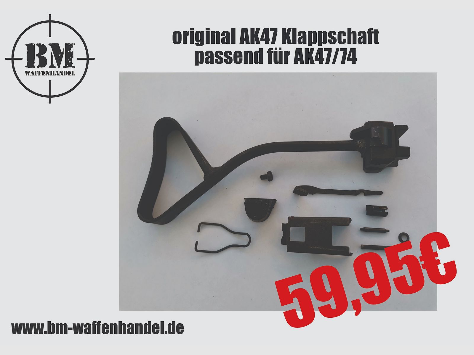 original AK 47 Klappschaft Kalaschnikow & WBP Jack