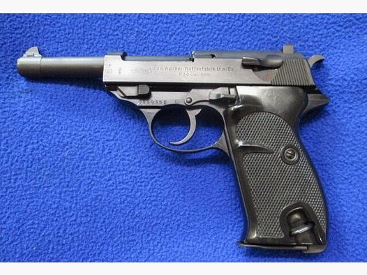 Pistole Walther Ulm P38 mit verstärktem Griffstück P38