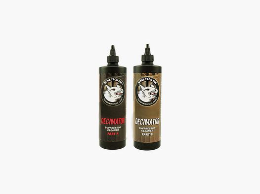 BORE TECH DECIMATOR SUPPRESSOR REINIGER A-B SET 16 OZ.