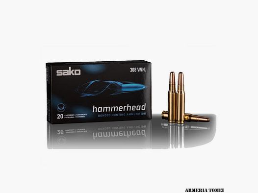 SAKO – 308 Win. HAMMERHEAD Bonded Soft Point 11.7g | 180gr (20pcs) -256A