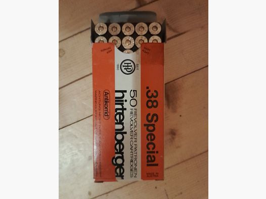 38 Special Hirtenberger Revolverpatronen 10,2g 158gr
